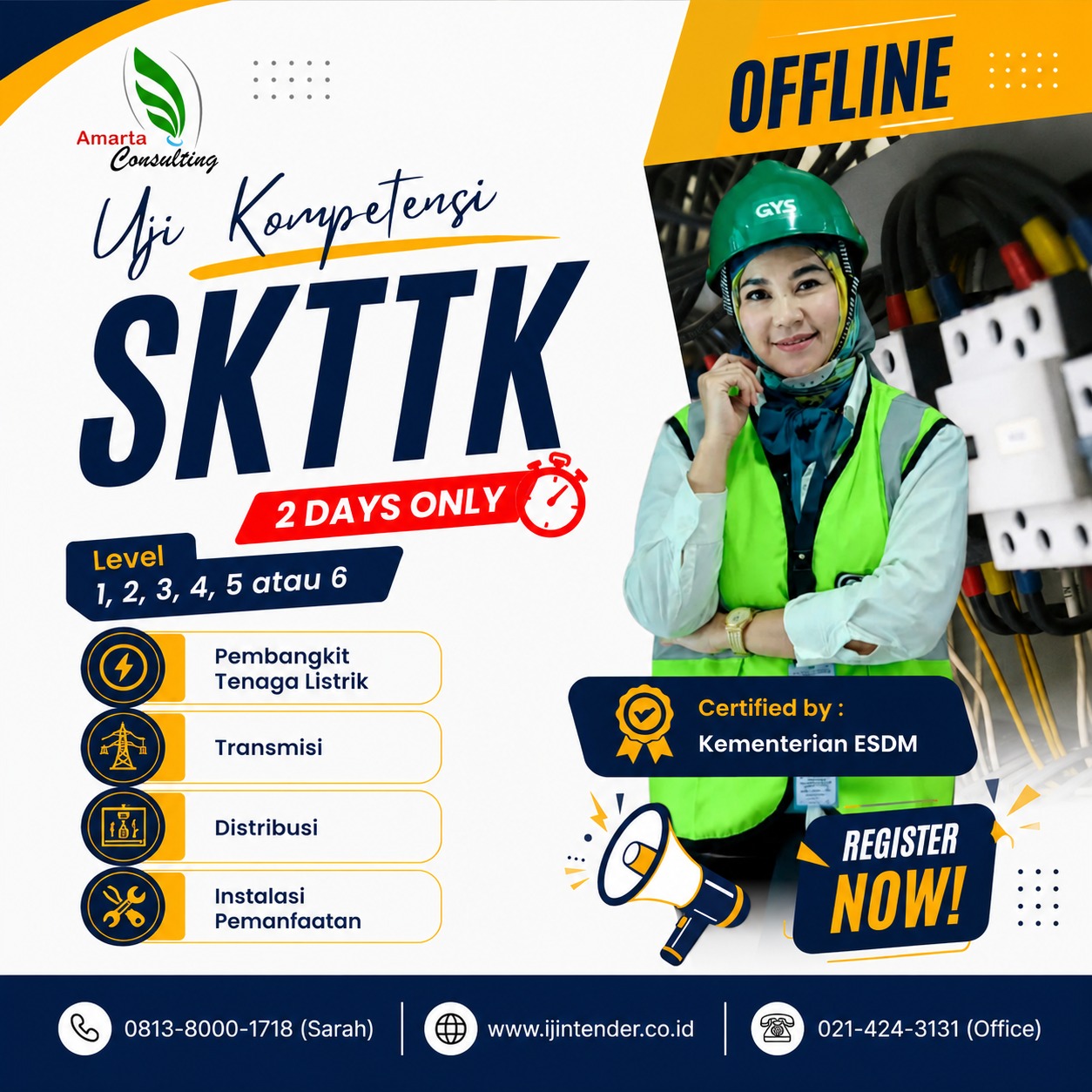 Sertifikat Kompetensi Tenaga Teknik Ketenagalistrikan(SKTTK)